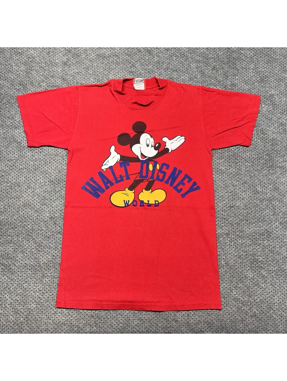 Vintage 1990S Walt Disney World Mickey Mouse T-Shirt Small Rare Mens Made In USA